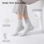 Tất Vớ Nam Nữ Cổ Cao Trơn EKIUSHOP Cotton Êm Ái Dày Dặn Thoáng Khí - Ekiu Shop
