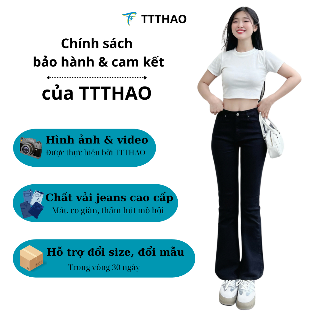 TTTHAO - Chân váy jeans VNXK chất vải cotton co giãn cao cấp J4 - Cam kết không ưng trả hàng hoàn tiền