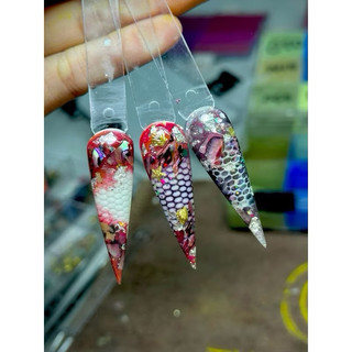 Lưới phun da rắn nail -  lưới ẩn bột kích thước 20 x 10 cm