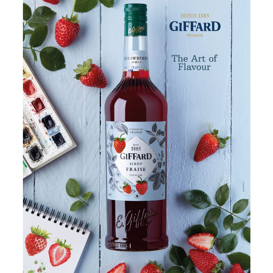 Siro Giffard Chai 1L Các Vị Chuyên Pha Chế Đồ Uống Cao Cấp, Trà Cà Phê, Cocktail, Syrup Nhập Khẩu Chính Hãng