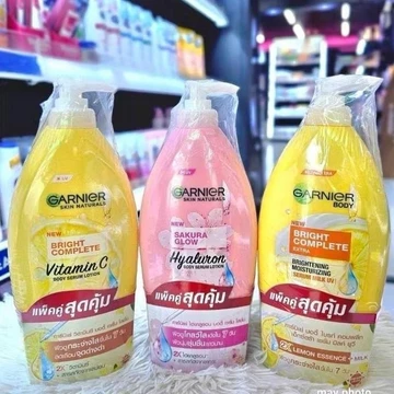 Sữa dưỡng thể Garnier Body Lotion Serum Milk Bright Complete VitaminC / Extra / Sakura Glow 400ml