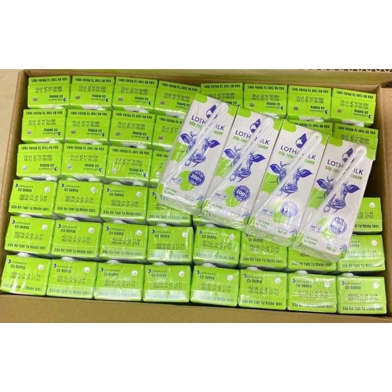SỮA TƯƠI LONG THÀNH MILK CÓ ĐƯỜNG  2 lốc 8 họp*180ml