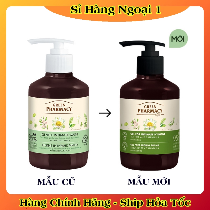 Dung Dịch Vệ Sinh Phụ Nữ Zelenaya Apteka Làm Dịu Da Ngăn Ngừa Vi Khuẫn Cân Bằng Độ pH 370ml