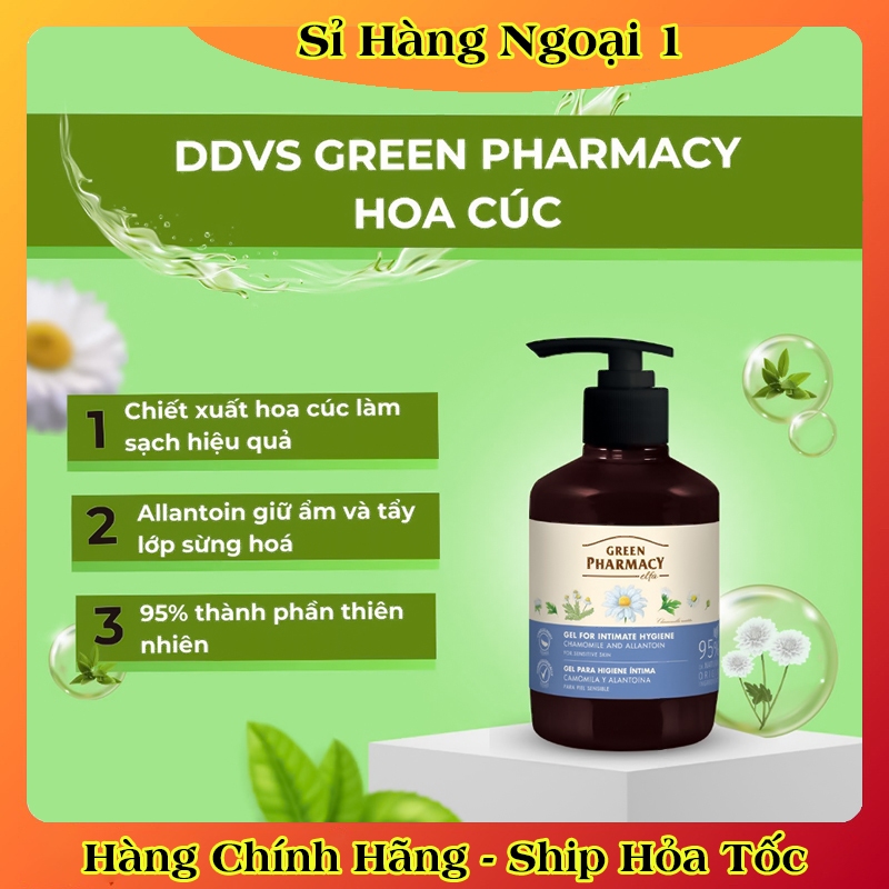 Dung Dịch Vệ Sinh Phụ Nữ Zelenaya Apteka 370ml Kháng Khuẩn, Cân Bằng Độ pH