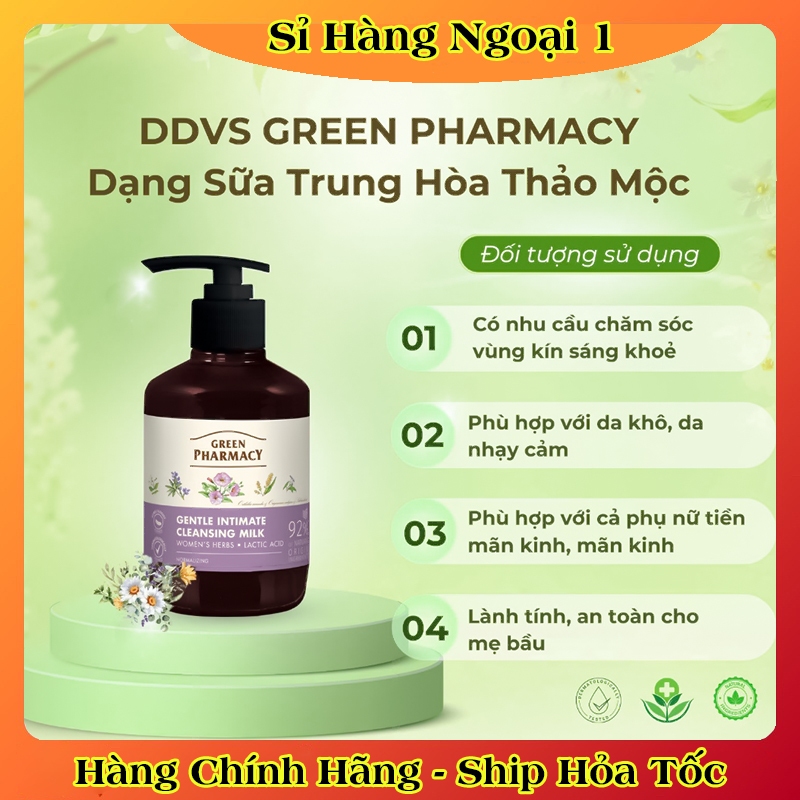 Dung Dịch Vệ Sinh Phụ Nữ Zelenaya Apteka 370ml Kháng Khuẩn, Cân Bằng Độ pH