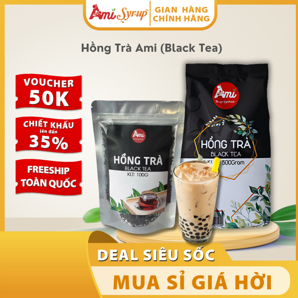 Hồng Trà/ Trà Đen AMI (Có Gói Chia Lẻ) - Nguyên Liệu Pha Chế Trà Sữa Thơm Ngon, Tuyệt Hảo