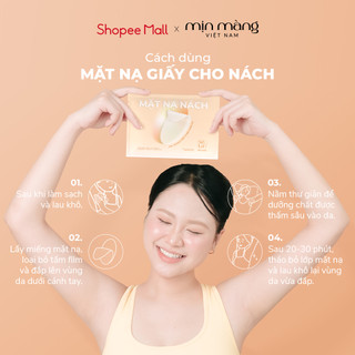 Mặt Nạ Nách Dạng Giấy Giảm Thâm, Tẩy Tế Bào Chết Mịn Màng, Giảm Mùi Hôi, Mồ Hôi, Làm Dịu Da Sau Tẩy