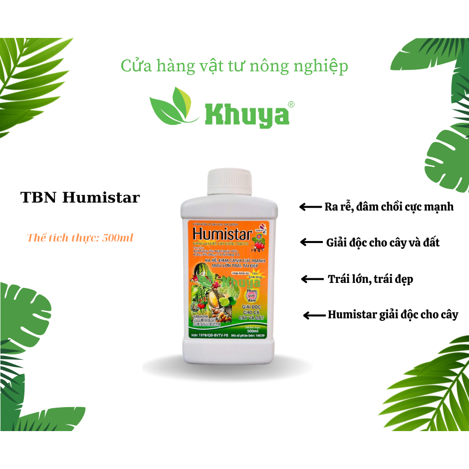 Phân bón lá Kali Sinh Học Humistar 500ml Tây Ban Nha - Năng pH Đất ...