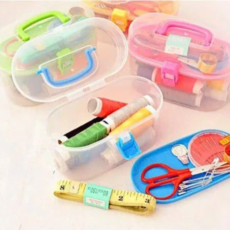 Bộ Kim Chỉ May Vá Quần Áo Phù Hợp Mọi Nhu Cầu,Hộp Kim Chỉ May Vá Giá Rẻ Cực Kỳ Tiện Lợi - HỘP KIM CHỈ NHIỀU MÀU TIỆN LỢI