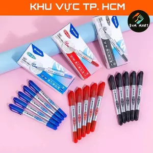 Combo 2/5/10 Bút Lông Dầu 2 Đầu PM-04 Mực Bám Dính Tốt