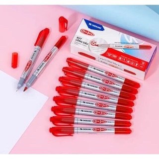 Combo 2-5-10 Bút Lông Dầu Nhỏ 2 Đầu PM-04 Mực Bám Dính Tốt Hàng Loại Tốt