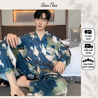 Bộ đồ ngủ nam giới dài tay cao cấp, bộ đồ ngủ nam đẹp (Kèm ảnh cận vải) - Since Then