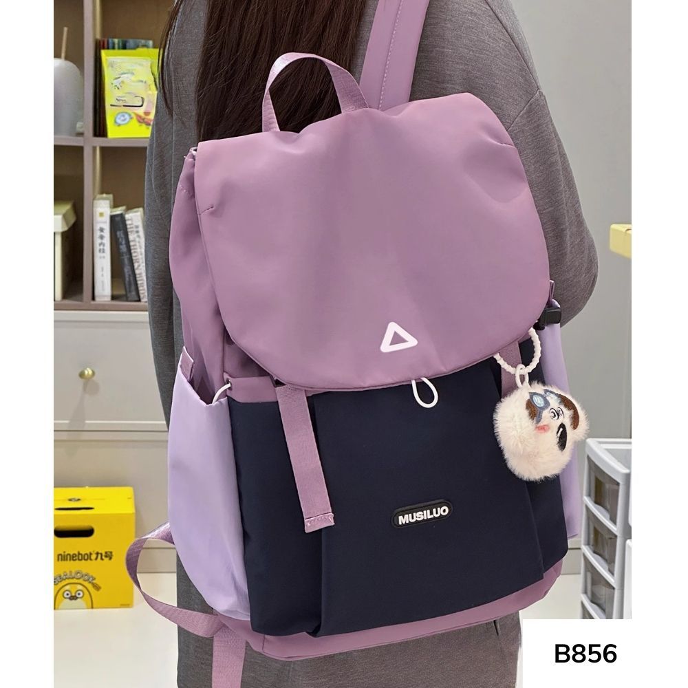 Balo di học unisex phong cách Ulzzang cho học sinh các cấp mang đi học , đi chơi B856 gagastore