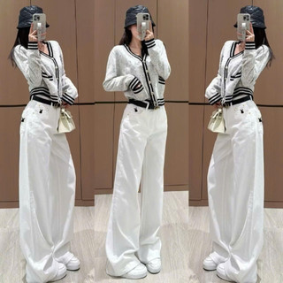 Quần Kaki Bigsize Nữ Thêu Thỏ Dáng Quần Suông Form Rộng Cạp Cao Basic Dễ Phối Đồ Q550