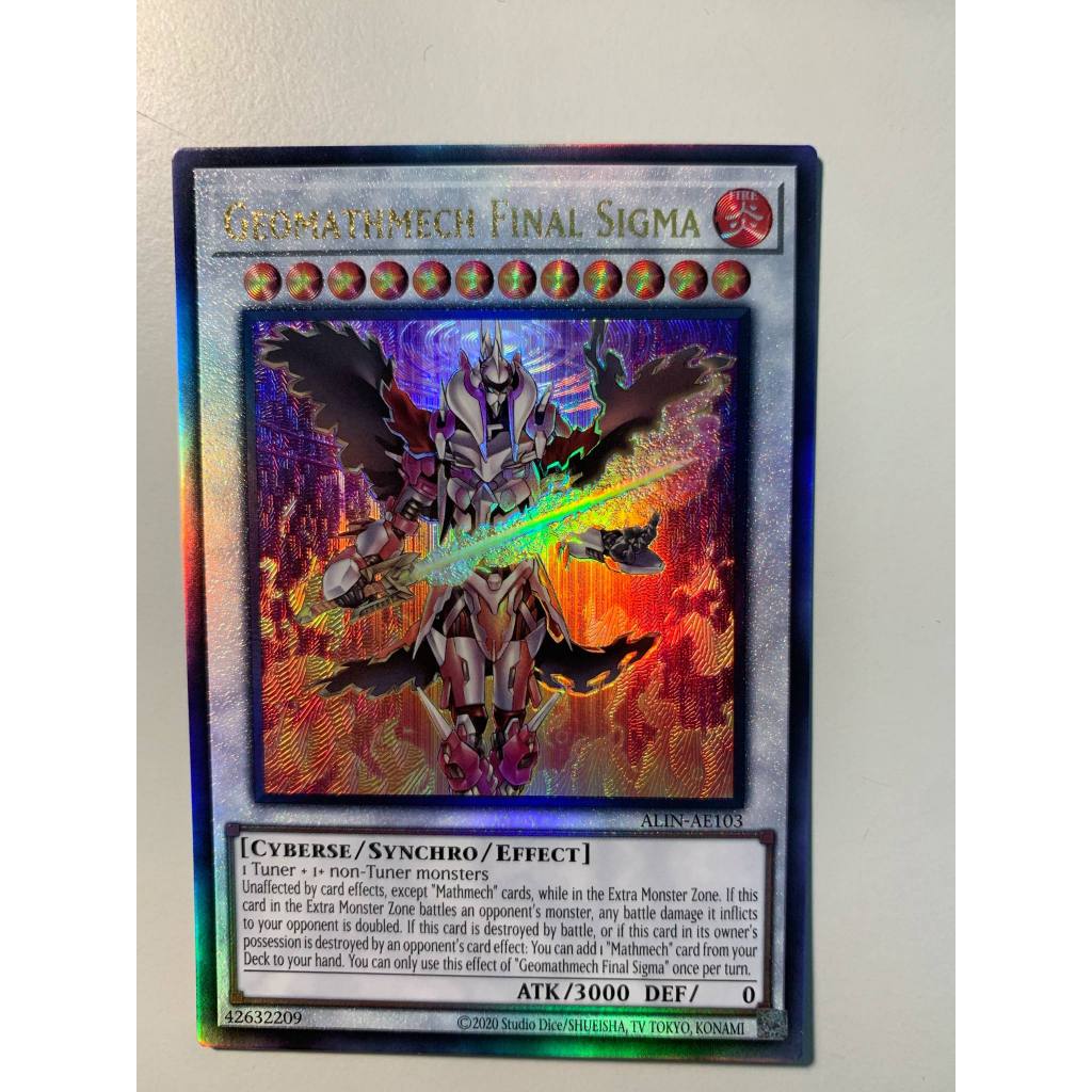 thẻ bài yugioh chính hãng ALIN-AE103 Geomathmech Final Sigma (UL ...