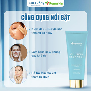 Sữa Rửa Mặt Dành Cho Da Dầu Oil Skin Cleanser Kiềm Dầu, Làm Sạch Sâu Và Hỗ Trợ Làm Mờ Vết Thâm Mụn