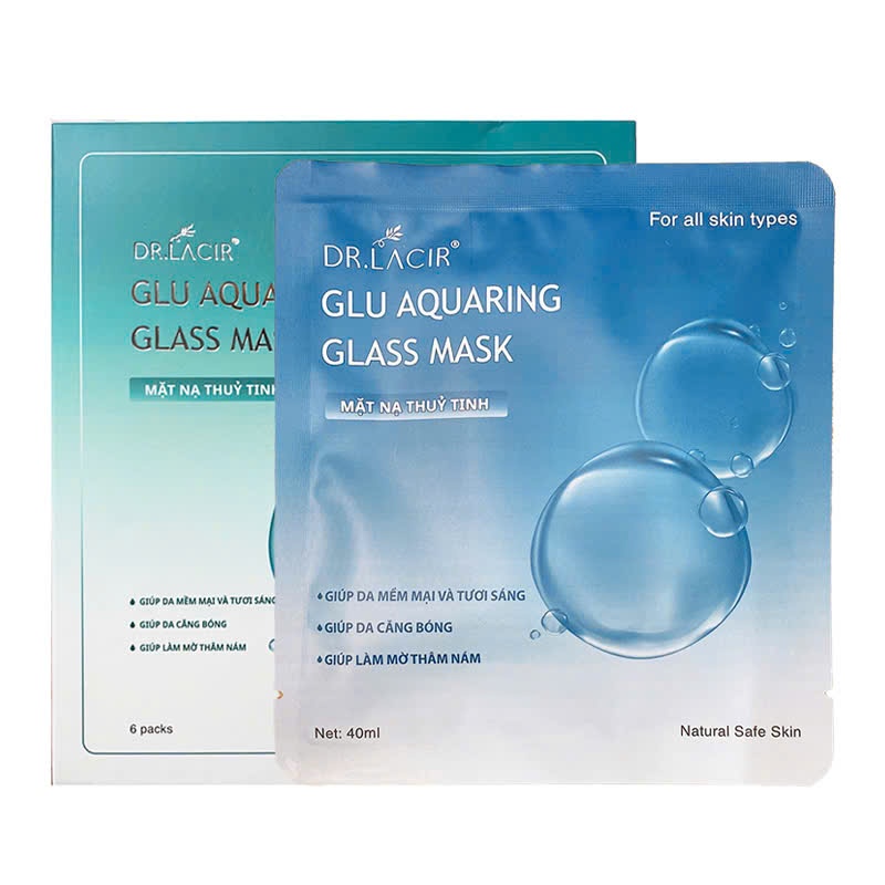 glutathione aquaring glass mask Lẻ 1 Miếng ) Mặt Nạ Thuỷ Tinh Glutathione Aquaring Glass Mask Căng Bóng  Chính Hãng Dr Lacir