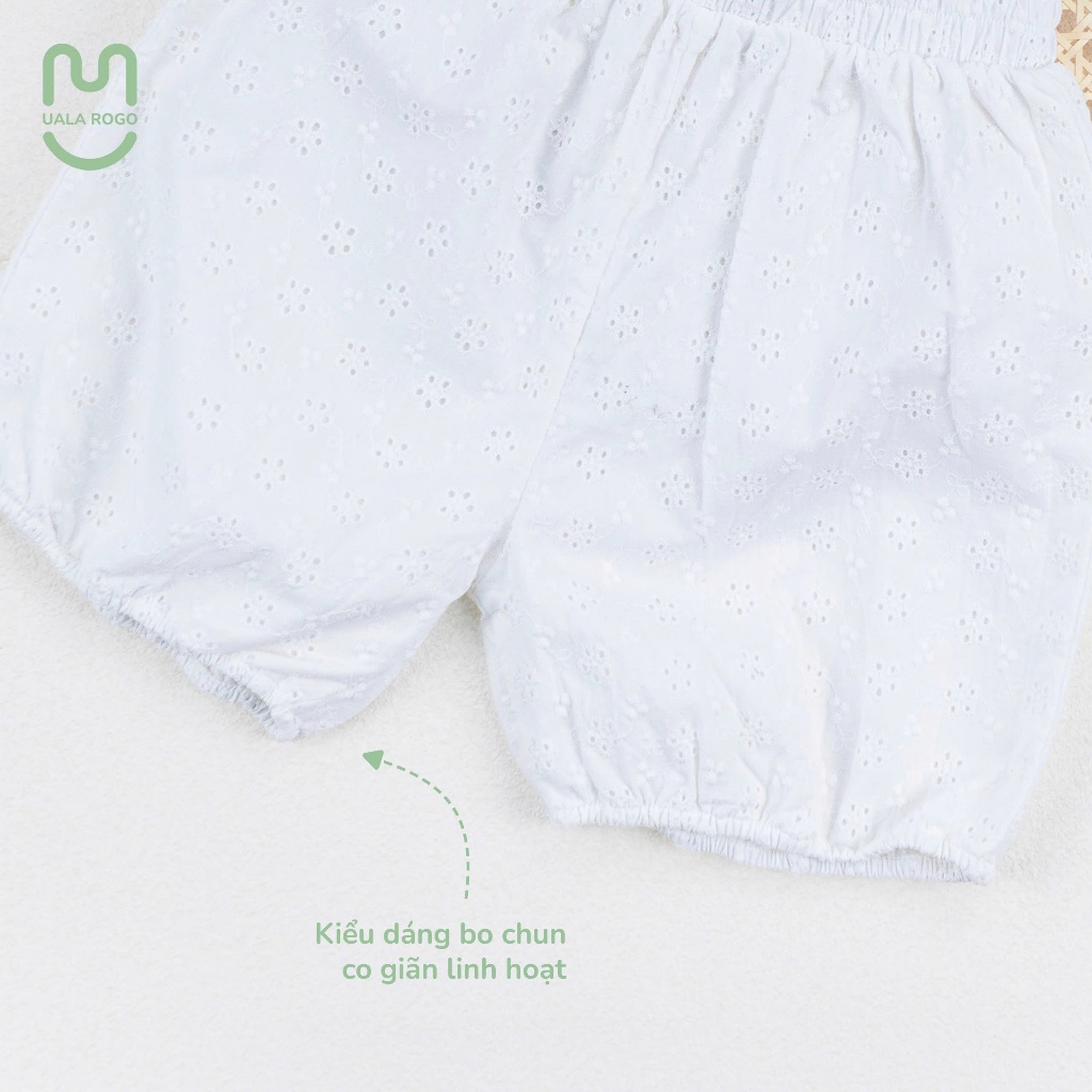 (11-25kg) Bộ Ba Lỗ, Sát Nách Bé Gái Ualarogo Chất Vải Modal Floral Knit Mềm Mại UR3850 UR3863