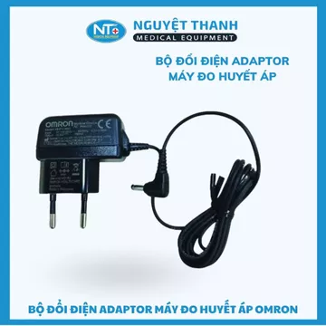 Bộ đổi điện (Adapter) cho máy đo huyết áp Omron, đầu ra DC 6V 500mA