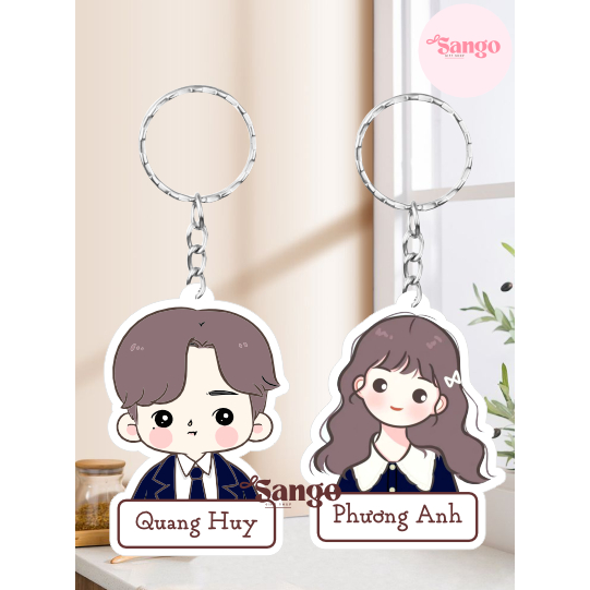 Móc Khóa  tặng học sinh,kỉ niệm tốt nghiệp ( thay tên..) - Sango