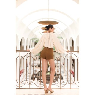 GIANG DONNA - CIRRO VELVET SHORT dáng ngắn trơn mix nhiều kiểu