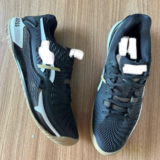 Giày thể thao chơi tenis pickleball bigsize nam nữ cổ thấp mùa hè 2025 As_ic màu đen êm nhẹ , sneaker thời trang cao cấp