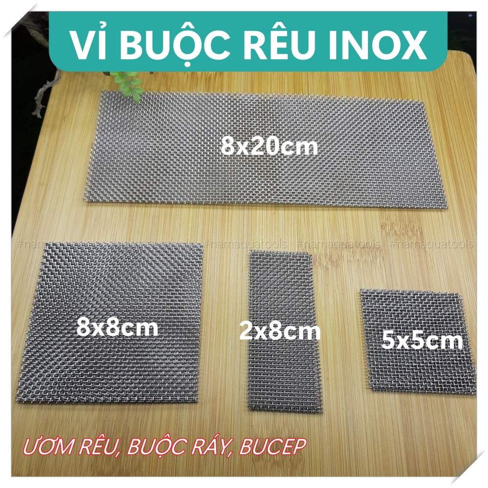Vỉ Ươm Rêu - Vỉ Buộc Rêu Inox Ươm rêu - Ươm Cây Thuỷ Sinh 100% Inox ...