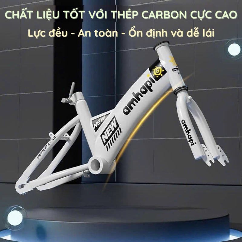 Xe đạp cho bé - Xe đạp trẻ em gấp gọn chính hãng AHAPI cao cấp từ 2 đến 13 tuổi