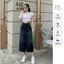 Váy Jeans Dài Dáng Chữ A Cạp Cao Co Giãn Thoải Mái Phù Hợp Đi Làm Đi Chơi V2078