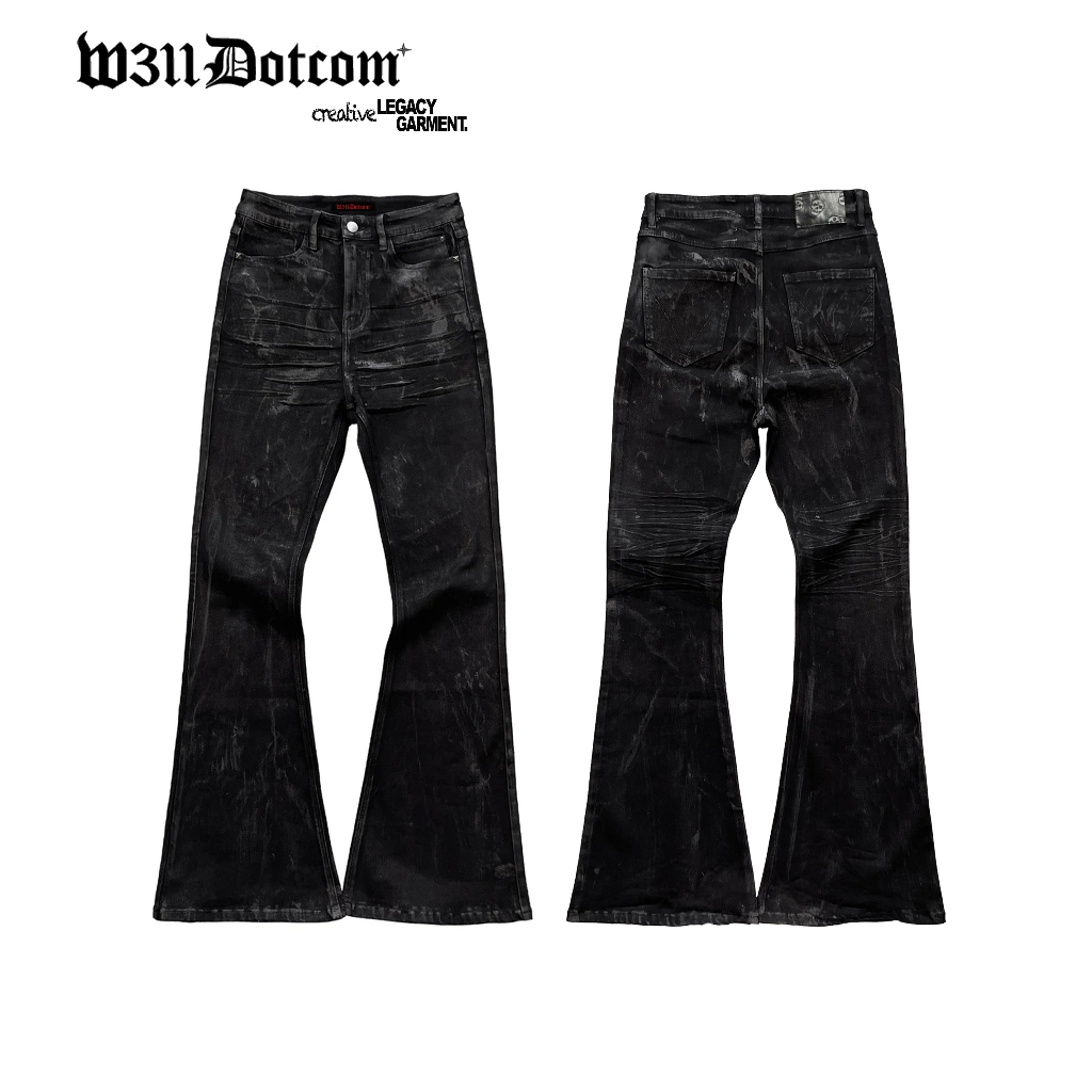 Quần ”MICRO-FLARE” Ribbon Wax Jeans byW311Dotcom* - Archive Save ...
