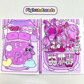 Đồ chơi bóc dán nhà của Pinki Gacha - Sprunki Incredibox búp bê giấy