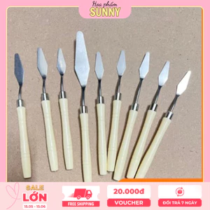 Bay Lấy Màu, Trộn Màu Cán Nhựa – Dụng Cụ Pha Màu, Mỹ Thuật, Vẽ Tranh