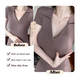 Áo lót (A2) - Áo lót su cup ngang nâng ngực đệm dày 6cm