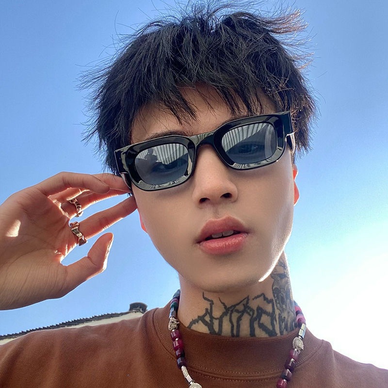 Kính râm nam nữ gọng vuông phong cách hip hop thời trang hè 2025 k102 ...