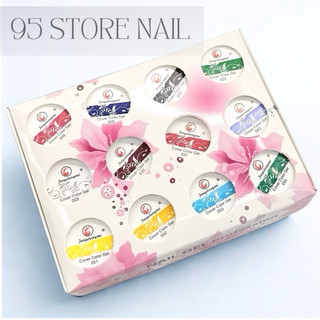 Set gel vẽ Fengshangmei 12 màu chính hãng - Gel vẽ nổi chất đậm đặc 12 màu chuyên dụng