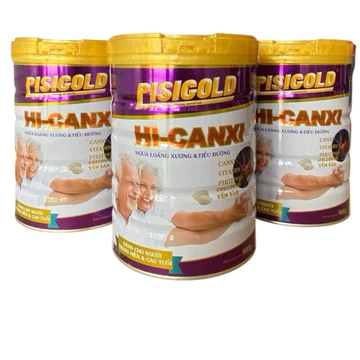 (TẶNG YẾN)Sữa Hi-Canxi PisiGold 900gr cho Người cao tuổi bổ sung colagen giúp dẻo dai xương chắc khoẻ