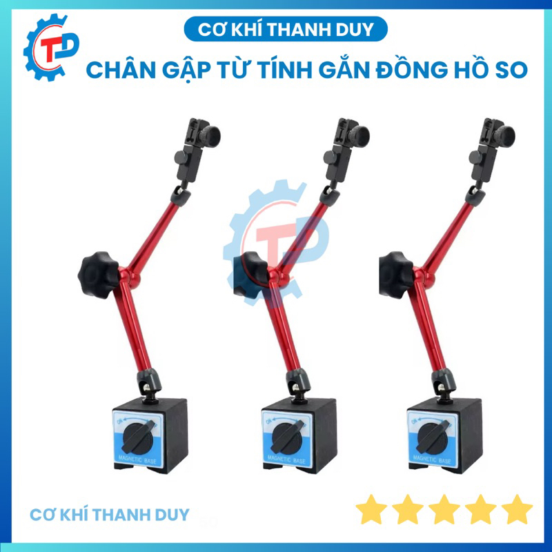 Bộ đồng hồ so chân gập, chân thụt và chân đế từ nam châm, bộ đồng hồ rà ...