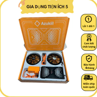 Bộ Pin Quạt Áo Điều Hòa AZUKIL Nhật bản mới nhất năm 2024 Quạt 22V - 86000MAH- [ BẢO HÀNH 1 NĂM - LỖI 1 ĐỔI 1 ]%%%