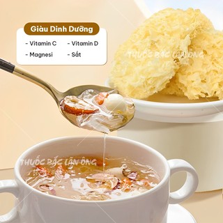 Nấm tuyết khô 500g, ngân nhĩ, không tẩy trắng, nguyên liệu nấu chè, chưng yến thơm ngon, bổ dưỡng