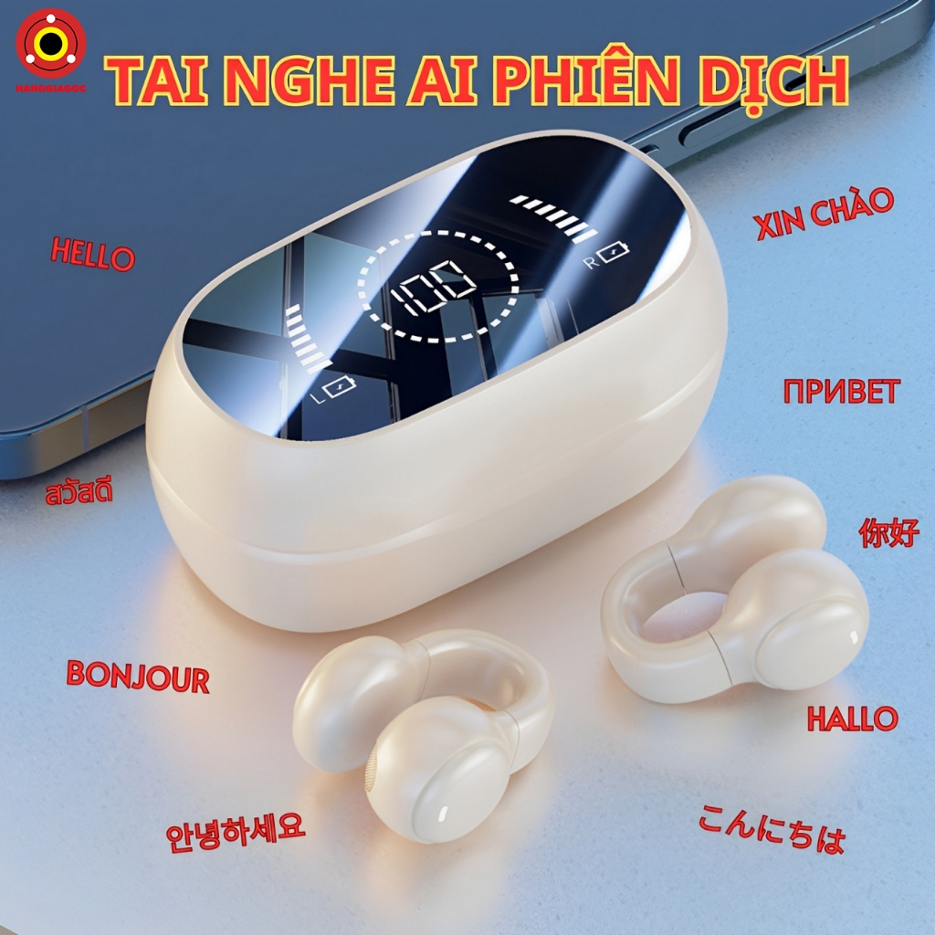 Tai Nghe AI Phiên Dịch M47 - Dịch Thuật Tất Cả Ngôn Ngữ, Bluetooth 5.4 ...