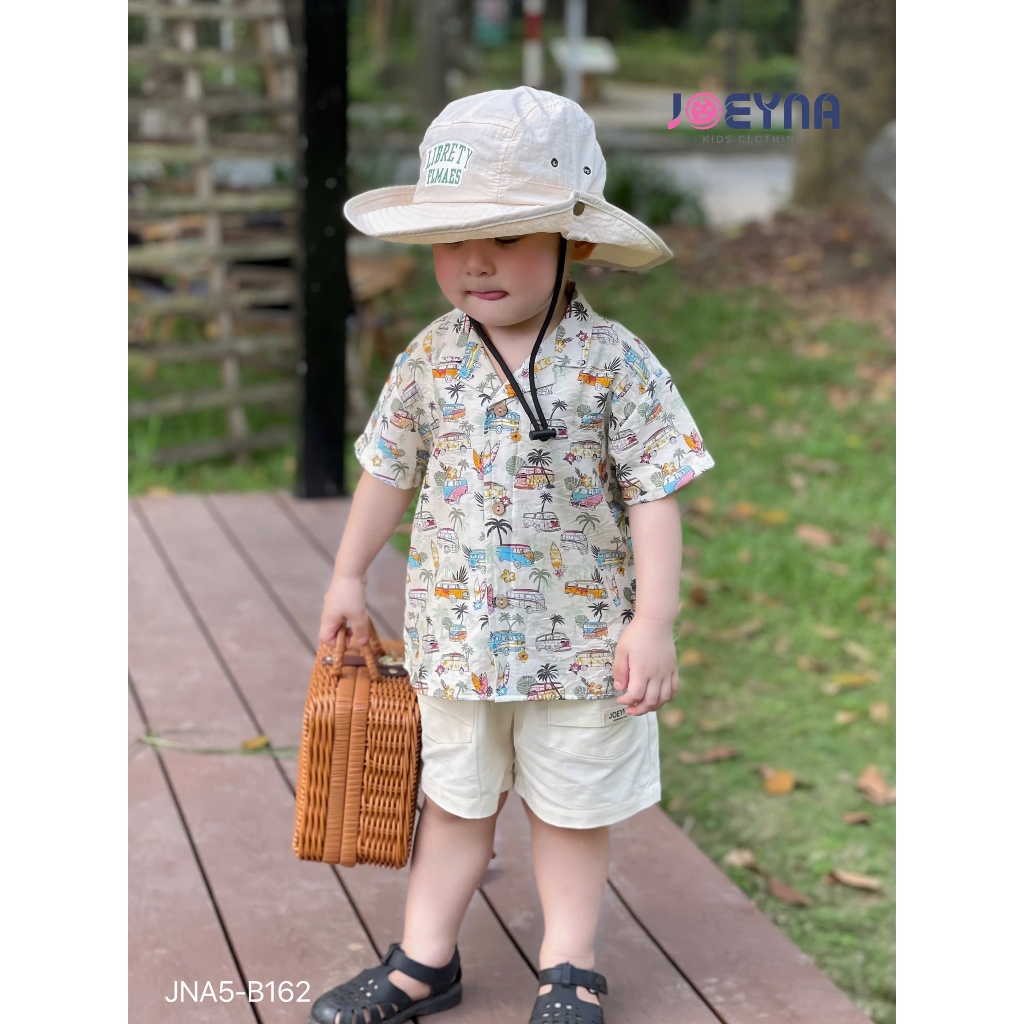 Set bộ đi biển Joeyna B162 ô tô cây dừa so hot cho bé