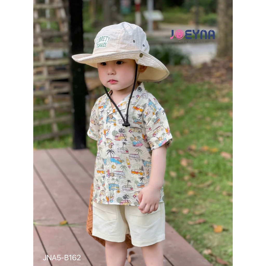 Set bộ đi biển Joeyna B162 ô tô cây dừa so hot cho bé