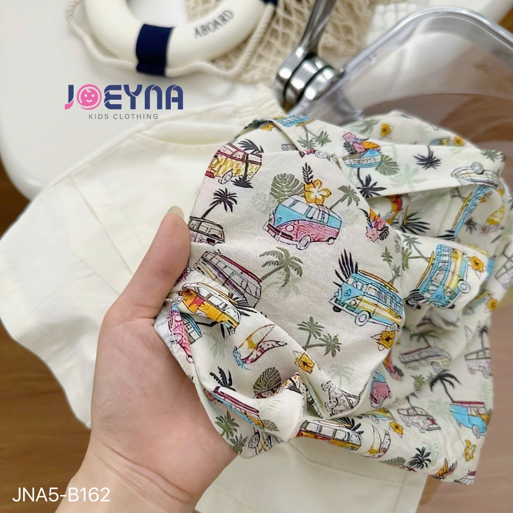 Set bộ đi biển Joeyna B162 ô tô cây dừa so hot cho bé
