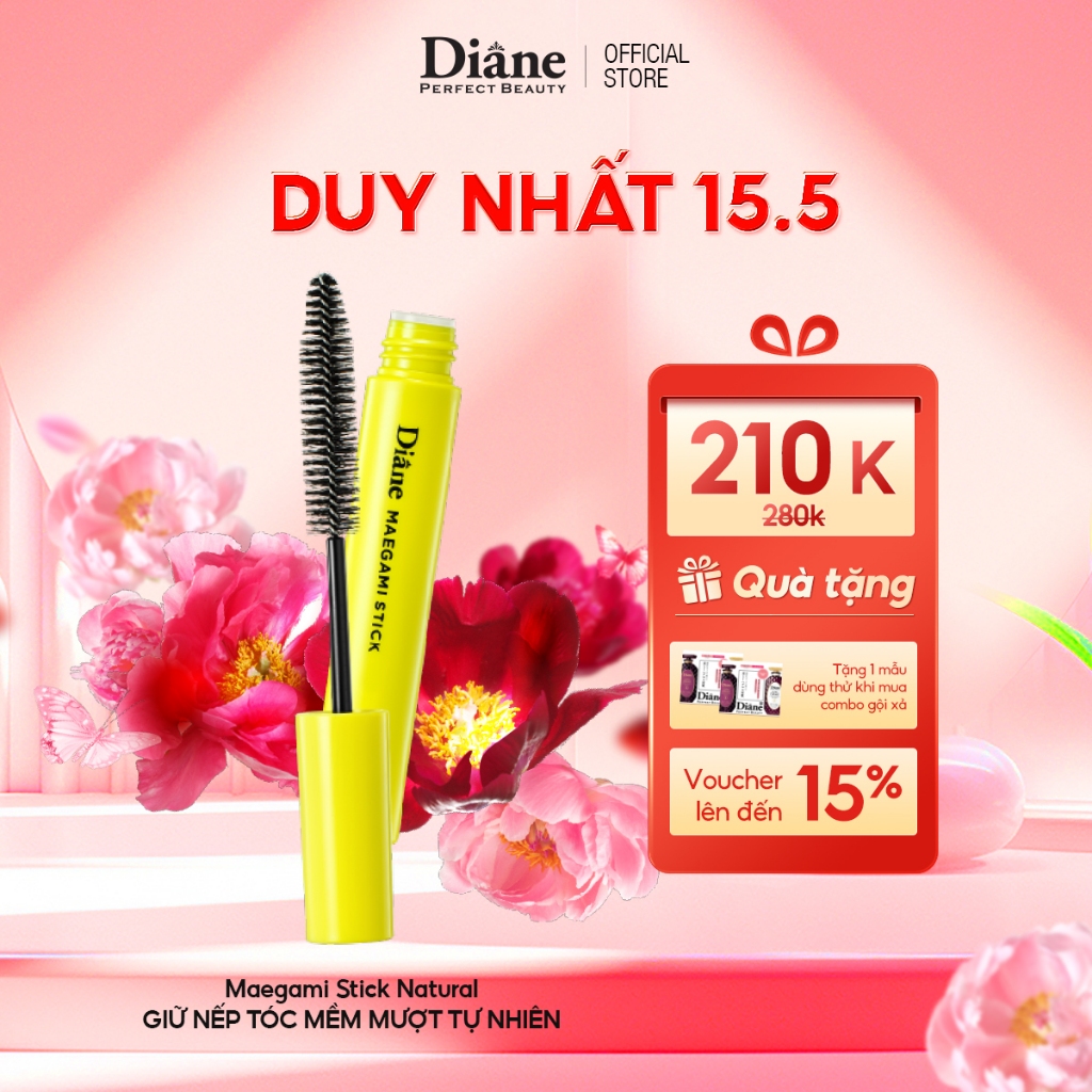 Ảnh Mascara chuốt tóc giữ nếp mềm mượt tự nhiên tạo kiểu tóc Diane Maegami Stick Natural 10ml 1