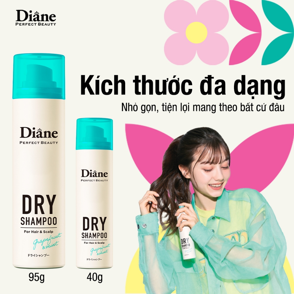 Ảnh Dầu gội khô tóc tơi phồng, mềm mại, không bết dính Perfect Beauty Dry Shampoo Grapefruit & Mint 3