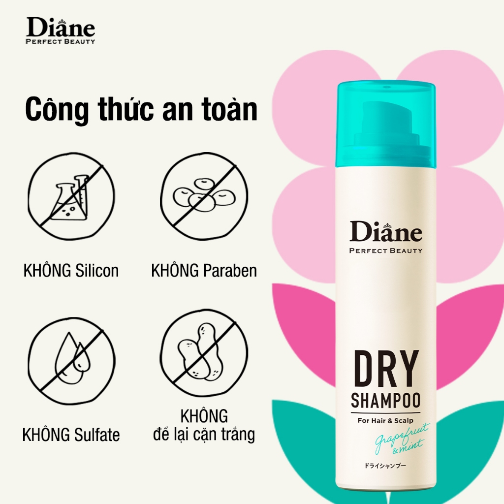 Ảnh Dầu gội khô tóc tơi phồng, mềm mại, không bết dính Perfect Beauty Dry Shampoo Grapefruit & Mint 2