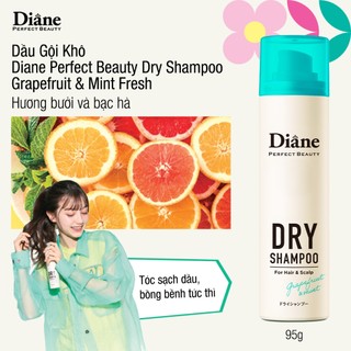 Dầu gội khô tóc tơi phồng, mềm mại, không bết dính Perfect Beauty Dry Shampoo Grapefruit & Mint