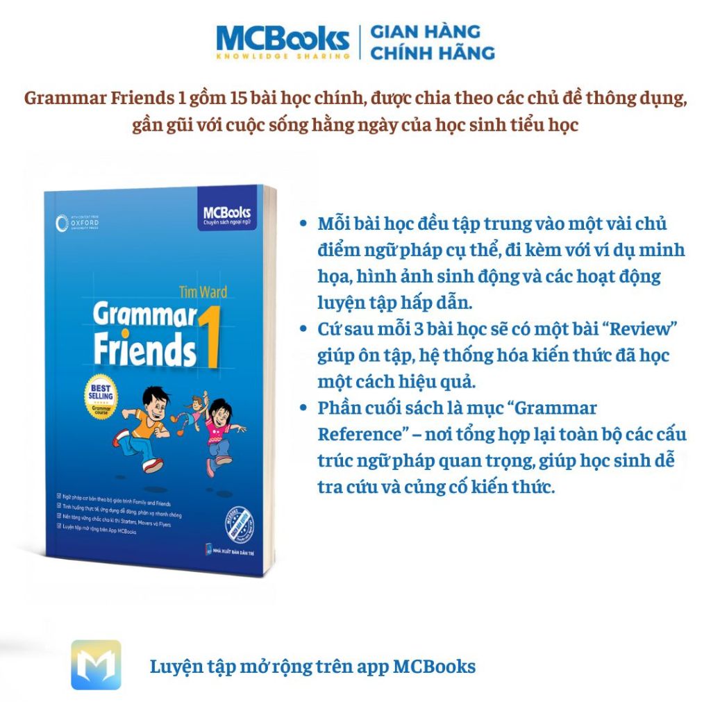 Sách - Grammar Friends - Tài liệu học Tiếng Anh chuẩn quốc tế Tiểu học và THCS