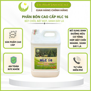 4 Can HLC16 Phân bón Hữu Cơ Cao cấp đa, trung, vi lượng - Phân bón lá, kích mầm, dưỡng trái cho cây ăn quả. can 5 L