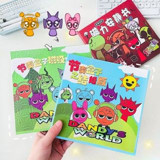 Sách Nam Châm Từ Tính Sprunki Kích Thước Lớn 18 x 18 cm - Tranh Dán Nam Châm Chất Liệu Cao Cấp Tặng Kèm Sticker Cho Bé
